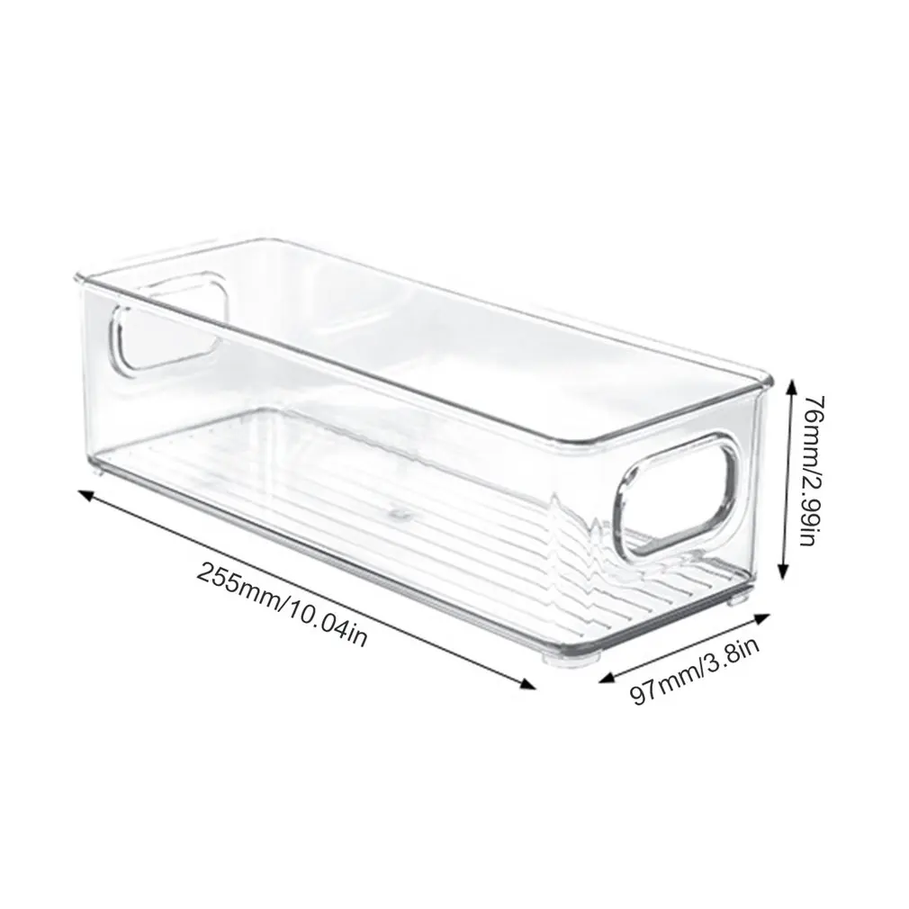 255X97X76mm Storage Bins Refrigerator Organizer Pantry Clear Plastic Food Rack Stackable Plastic Handles Rack Dropship Cabinets
255X97X76mm Storage Bins Refrigerator Organizer Pantry Clear Plastic Food Rack Stackable Plastic Handles Rack Dropship Cabinets