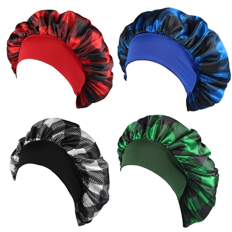 Wide-brimmed Headband Printed Plaid Satin Solid Sleeping Hat Hair Style Chemotherapy Hat Wrap Turban Hair Care Hat
Wide-brimmed Headband Printed Plaid Satin Solid Sleeping Hat Hair Style Chemotherapy Hat Wrap Turban Hair Care Hat