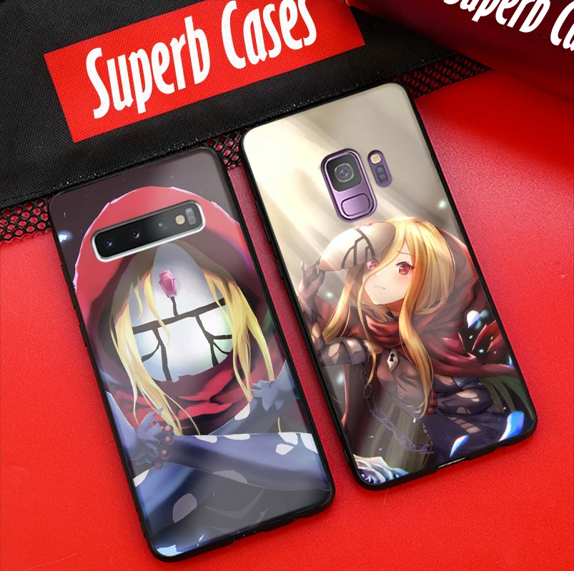 Evileye Overlord аниме закаленное стекло Мягкий силиконовый чехол для телефона Samsung Galaxy