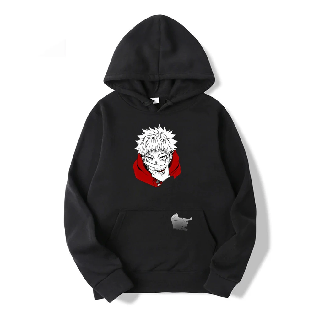Jujutsu Kaisen Gojo Satoru Yuji Japan Anime Male Harajuku Thick Hoodie Sweatshirt Fashion Printing Clothing Printing Clothes
Jujutsu Kaisen Gojo Satoru Yuji Japan Anime Male Harajuku Thick Hoodie Sweatshirt Fashion Printing Clothing Printing Clothes