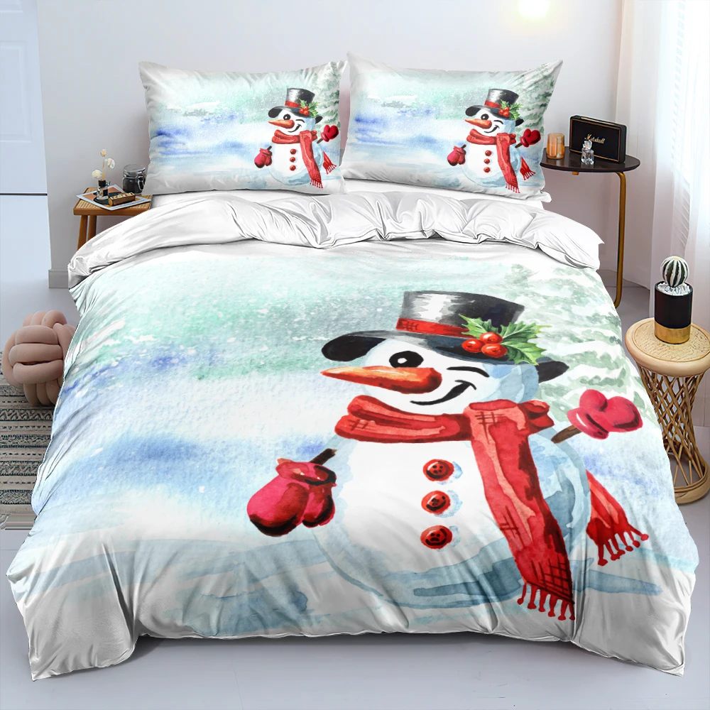 Snowman Series Home Textile Bed Set Quilt Cover Pillow Cases Single Double Queen King Sizes Cartoon Printed New Christmas style
Snowman Series Home Textile Bed Set Quilt Cover Pillow Cases Single Double Queen King Sizes Cartoon Printed New Christmas style