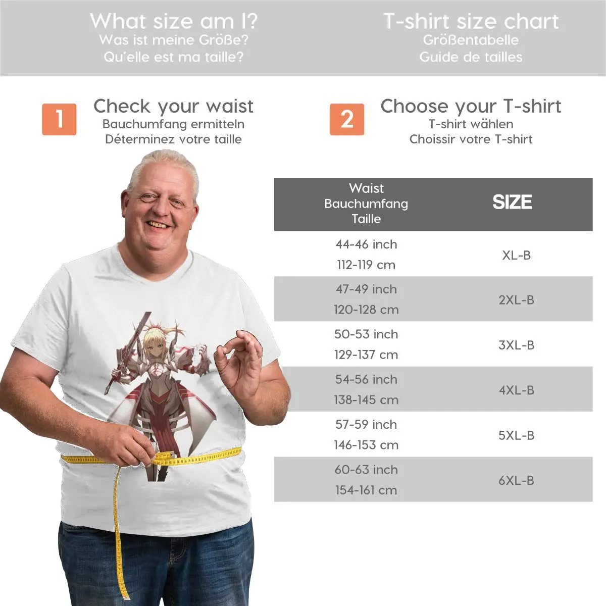 Anime Fans Saber 8 men's Tee Soft and comfortable Short sleeveRound neck T-shirt
Anime Fans Saber 8 men's Tee Soft and comfortable Short sleeveRound neck T-shirt