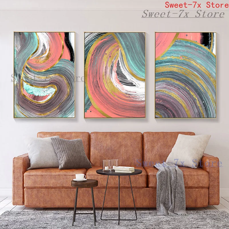 Abstract Watercolor Gold Foil Line Canvas Painting Art Nordic Posters and Prints Wall Pictures for Living Room Decor Frameless
Abstract Watercolor Gold Foil Line Canvas Painting Art Nordic Posters and Prints Wall Pictures for Living Room Decor Frameless