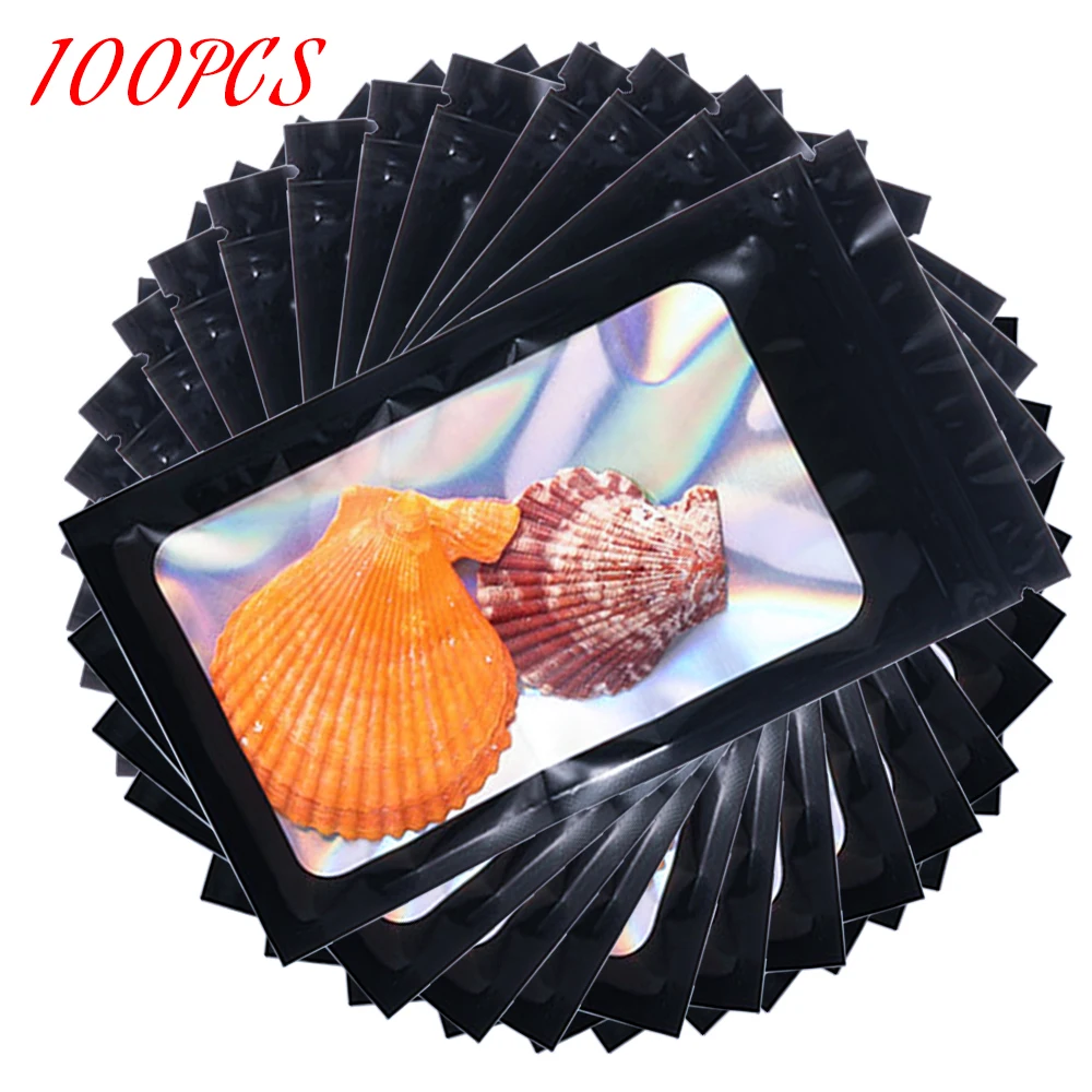 100PC Black Proof Mylar Bags Resealable Odor Proof Holographic Packaging Pouch Good Sealing Non-toxic Odorless for Storage
100PC Black Proof Mylar Bags Resealable Odor Proof Holographic Packaging Pouch Good Sealing Non-toxic Odorless for Storage