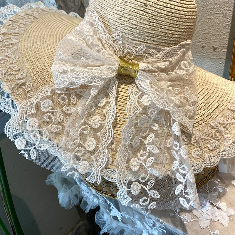 Big Wide Brim Vintage Sun Hats Victorian Lolita Lace Straw Hat Summer Woven Retro Women Girl Parent-Child Hats Mom and Daughter
Big Wide Brim Vintage Sun Hats Victorian Lolita Lace Straw Hat Summer Woven Retro Women Girl Parent-Child Hats Mom and Daughter