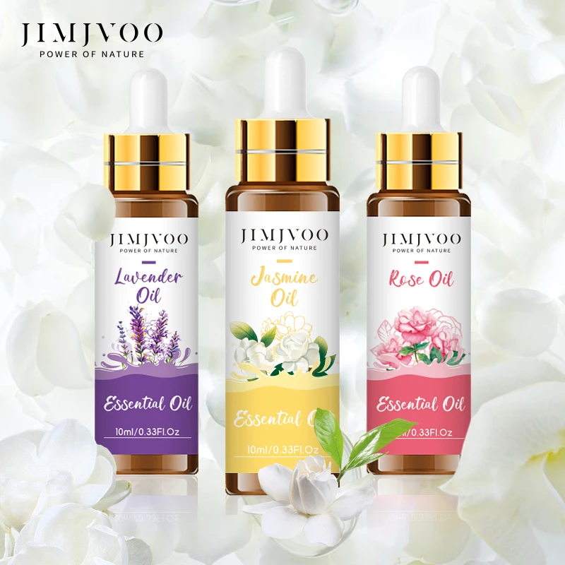 

Jasmine Essential Oils 10ML with Dropper Diffuser Aroma Oil for Humidifier Aromatherapy Candle Pain relief DIY Lip Cuticle Oil