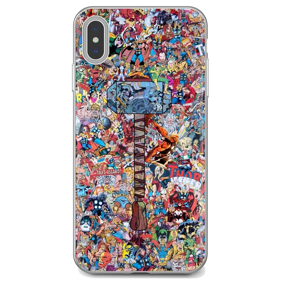 Мягкий чехол для LG G2 G3 G4 Mini G5 G6 G7 Q6 Q7 Q8 Q9 V10 V20 V30 X Power 2 3 Spirit Комикс Супер Герои Тор