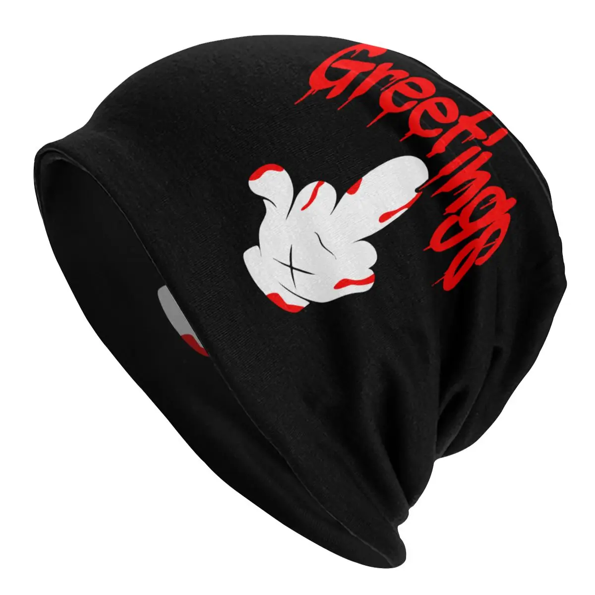 Greetings Bloody Cartoon Middle Finger Bonnet Hats Vintage Outdoor Skullies Beanies Hat for Men Women Knit Hat Spring Warm Caps
Greetings Bloody Cartoon Middle Finger Bonnet Hats Vintage Outdoor Skullies Beanies Hat for Men Women Knit Hat Spring Warm Caps