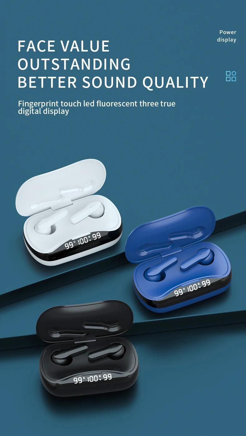 TWS Wireless Earphone Touch Bluetooth 5.1 Earplugs In The Ear Stereo Music Headsets Sport Waterproof Headphones
TWS Wireless Earphone Touch Bluetooth 5.1 Earplugs In The Ear Stereo Music Headsets Sport Waterproof Headphones