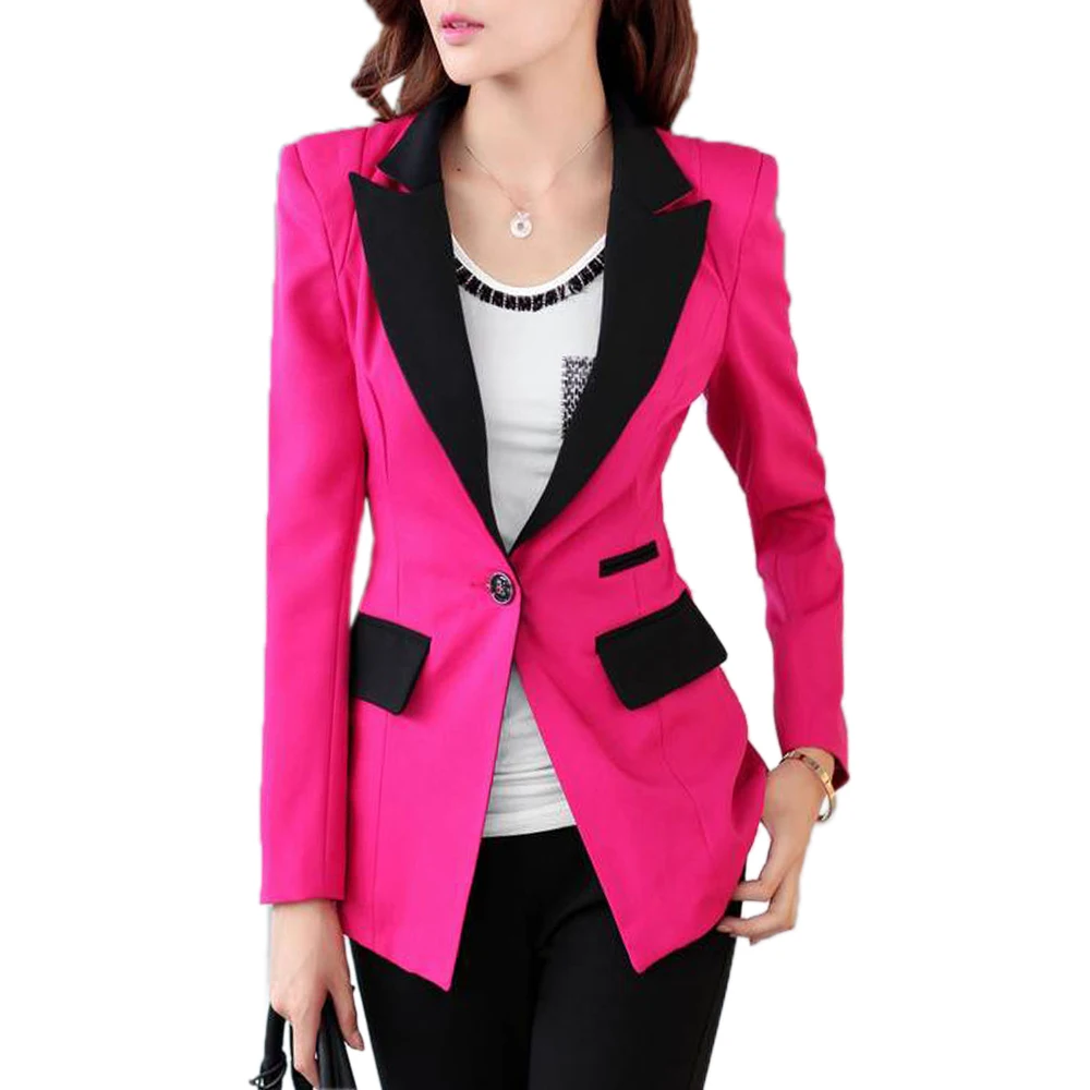 Autumn Newest Women Blazers Notched Long Sleeve Single Button Slim Fitting Coats Color Patchwork Pockets Office Lady Blazer#w
Autumn Newest Women Blazers Notched Long Sleeve Single Button Slim Fitting Coats Color Patchwork Pockets Office Lady Blazer#w