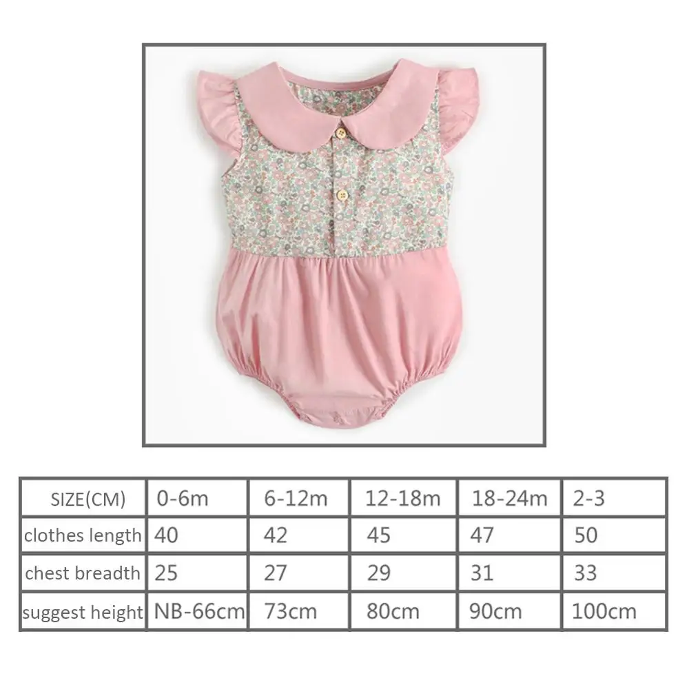 Baby Summer Girl Short Sleeve Bodysuit