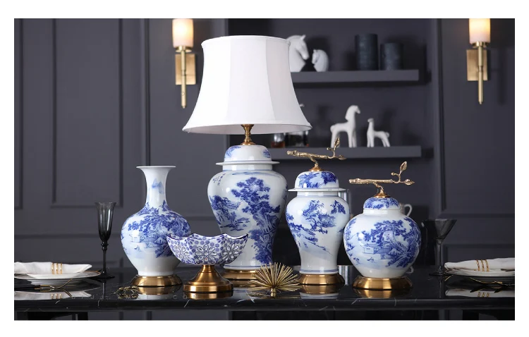 Luxury Vase Home Flower Arrangement Flower Living Room Modern Blue And White Porcelain Home Decoration Accessories Jar Ornaments
Luxury Vase Home Flower Arrangement Flower Living Room Modern Blue And White Porcelain Home Decoration Accessories Jar Ornaments