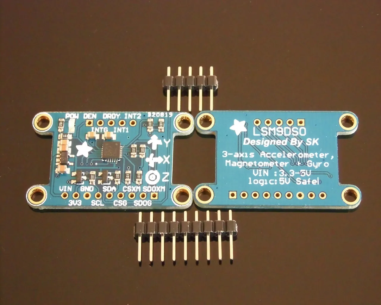 LSM9DS0 IMU sensor 9DoF high-precision integrated 9-axis attitude sensor SPI / I2C
LSM9DS0 IMU sensor 9DoF high-precision integrated 9-axis attitude sensor SPI / I2C