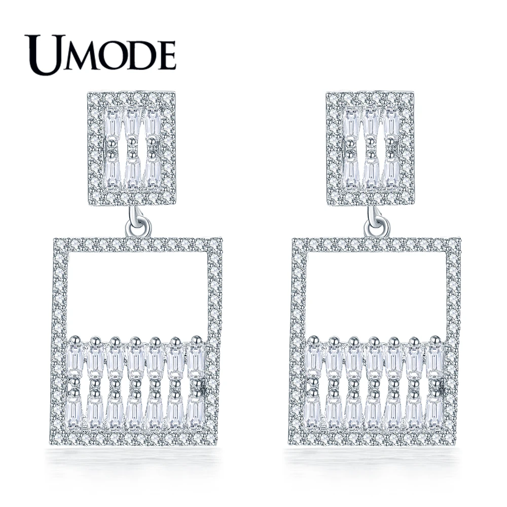 UMODE New Big Hollow Geometric Drop Earring for Women Paved CZ Crystal White Gold Dangle Earrings Party Jewelry Gift AUE0648
UMODE New Big Hollow Geometric Drop Earring for Women Paved CZ Crystal White Gold Dangle Earrings Party Jewelry Gift AUE0648
