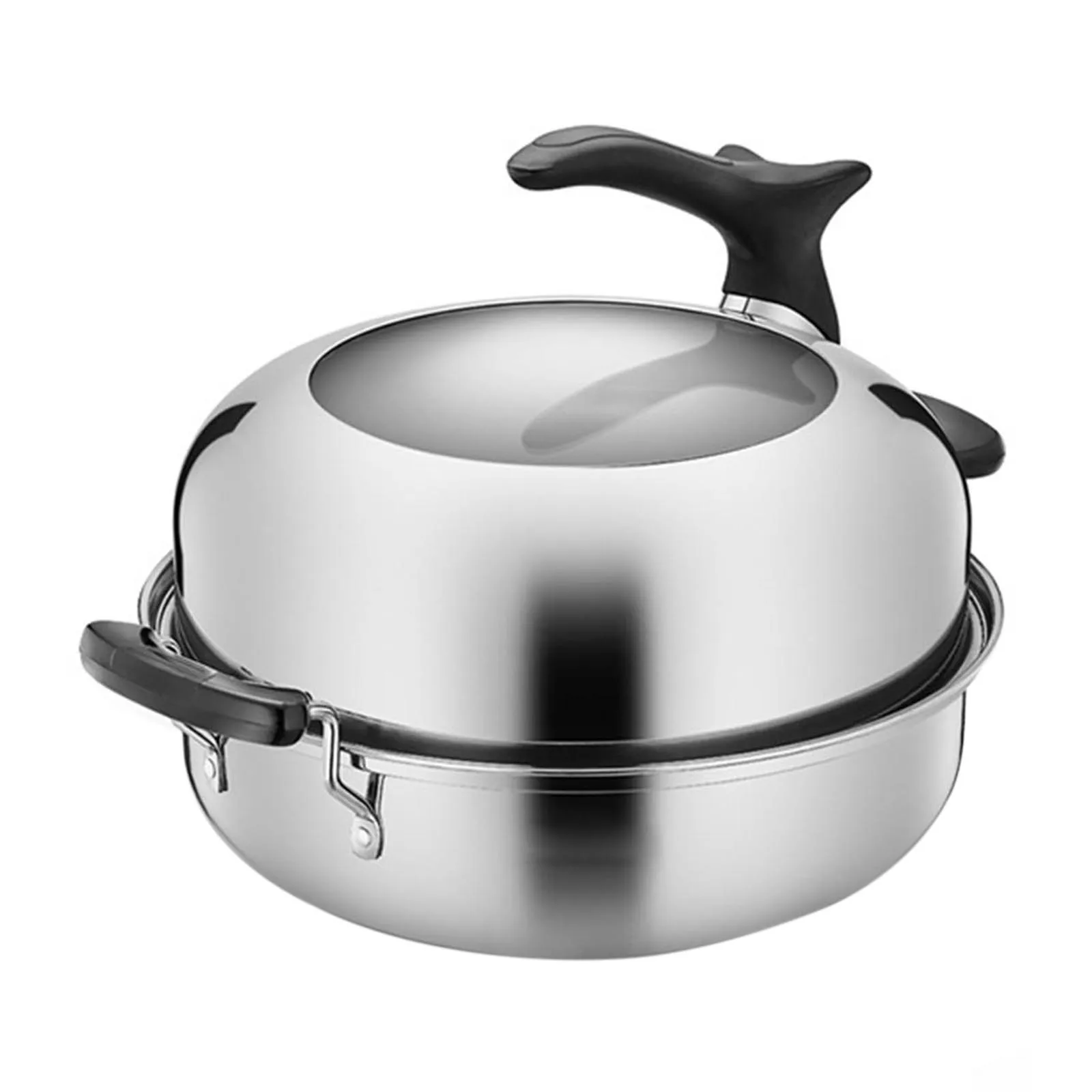 Кастрюля со спуском пара со вставкой Нержавеющая сталь отпариватель корзиной и крышкой посуда отпариватель для киткен Пособия по кулинари... 
Кастрюля со спуском пара со вставкой Нержавеющая сталь отпариватель корзиной и крышкой посуда отпариватель для киткен Пособия по кулинари...