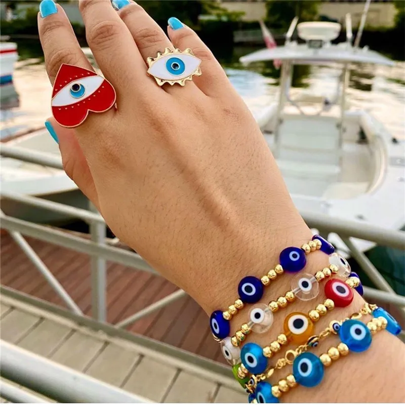 Evil Eye Bracelet For Women Charm Golden Beaded Bracelets Men Jewelry Elastic Bangles Hot Sale Braclet Jewelry Gift Bijoux Femme
Evil Eye Bracelet For Women Charm Golden Beaded Bracelets Men Jewelry Elastic Bangles Hot Sale Braclet Jewelry Gift Bijoux Femme