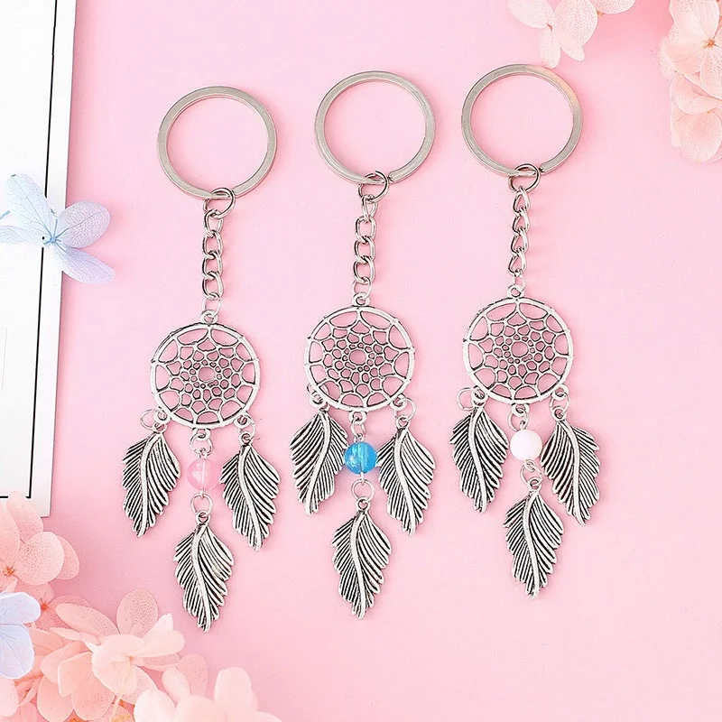 Fashion Dream Catcher Tone Key Chain Silver Color Ring Feather Tassels Keychain Around The Waist Key Chain For Gift
Fashion Dream Catcher Tone Key Chain Silver Color Ring Feather Tassels Keychain Around The Waist Key Chain For Gift