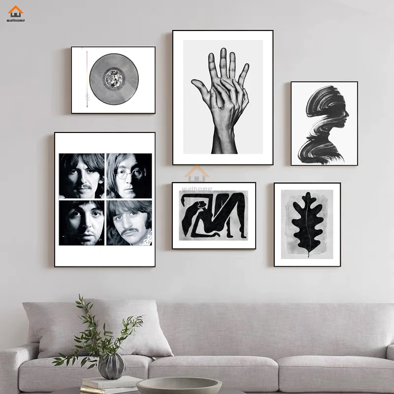 Classic Music Band Abstract Leaves Figures Hand Painting on Canvas Black and White Wall Art Nordic Modern Living Room Home Decor
Classic Music Band Abstract Leaves Figures Hand Painting on Canvas Black and White Wall Art Nordic Modern Living Room Home Decor