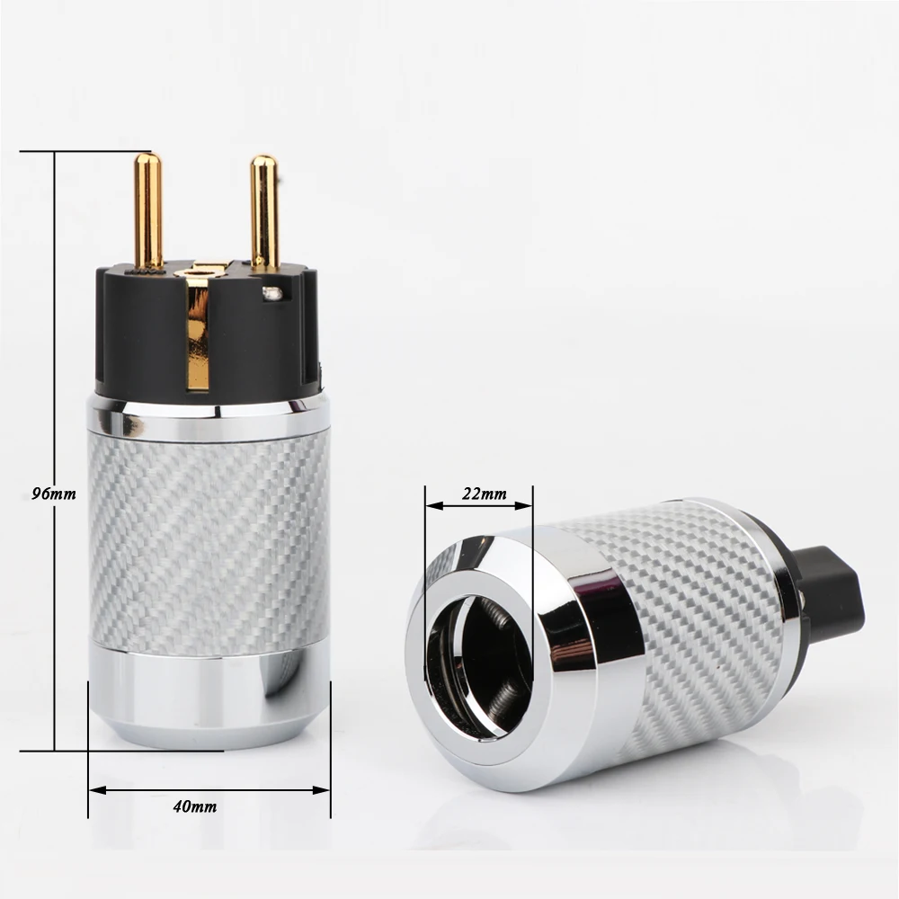 WCF2-EG Hi-End Carbon Fiber Gold Plated European standard AC Power Plug IEC Female Plug DIY Mains Power cable
WCF2-EG Hi-End Carbon Fiber Gold Plated European standard AC Power Plug IEC Female Plug DIY Mains Power cable