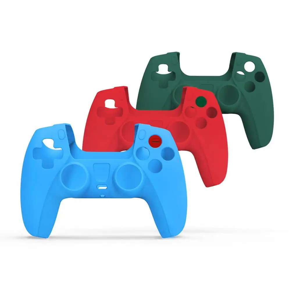 Solid Color Soft Silicone Anti-Slip Game Console Gamepad Handle Rubber Skin Grip Case Protective Cover for PS5
Solid Color Soft Silicone Anti-Slip Game Console Gamepad Handle Rubber Skin Grip Case Protective Cover for PS5