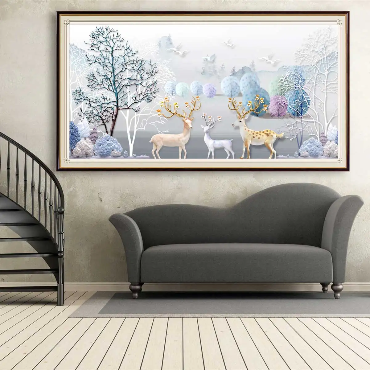 Full Round Square 5D Diamond Painting Deer Animal Diamond Embroidery Cross Stitch Winter Scenery Handmade Gift Home Decoration
Full Round Square 5D Diamond Painting Deer Animal Diamond Embroidery Cross Stitch Winter Scenery Handmade Gift Home Decoration