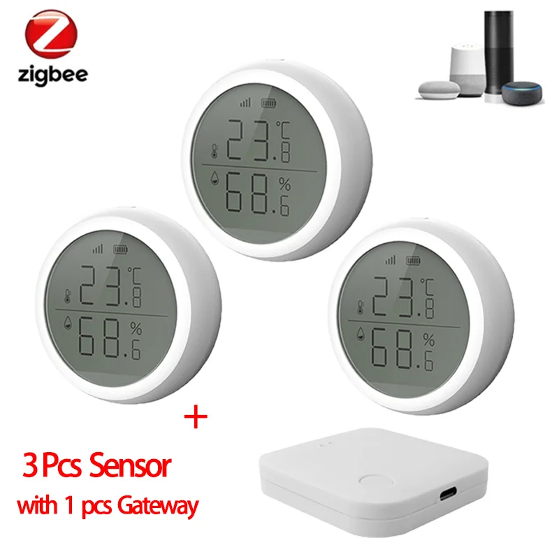 Tuya Smart Home Zigbee Hub Temperature And Humidity Sensor Indoor Hygrometer Thermometer LCD Screen Display and Google Home
Tuya Smart Home Zigbee Hub Temperature And Humidity Sensor Indoor Hygrometer Thermometer LCD Screen Display and Google Home