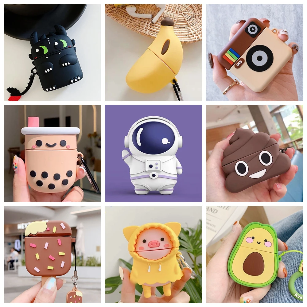 For Airpods Pro Case 3D Cartoon Cute Soft Silicone Earphone Cases For Apple Air Pods Pro 1 / 2 / 3 Wireless Headphone Cover Bags
For Airpods Pro Case 3D Cartoon Cute Soft Silicone Earphone Cases For Apple Air Pods Pro 1 / 2 / 3 Wireless Headphone Cover Bags