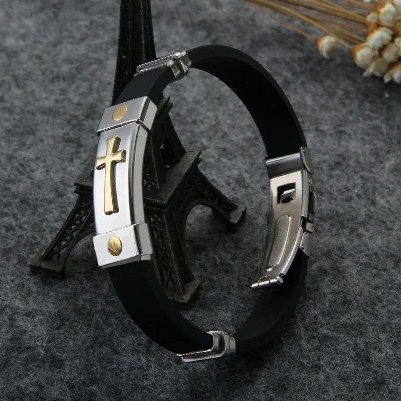 European and American Trend Wild New Cross Bracelet Men's Fashion Creative Amulet Lucky Lady Bracelet
European and American Trend Wild New Cross Bracelet Men's Fashion Creative Amulet Lucky Lady Bracelet