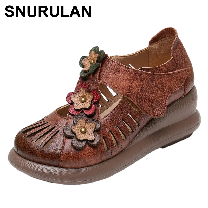 SNURULANWomen Gladiator Sandals Genuine Leather Hollow Wedge Sandals Ladies Casual Soft Bottom Summer Shoes Woman Beach Sandal
SNURULANWomen Gladiator Sandals Genuine Leather Hollow Wedge Sandals Ladies Casual Soft Bottom Summer Shoes Woman Beach Sandal
