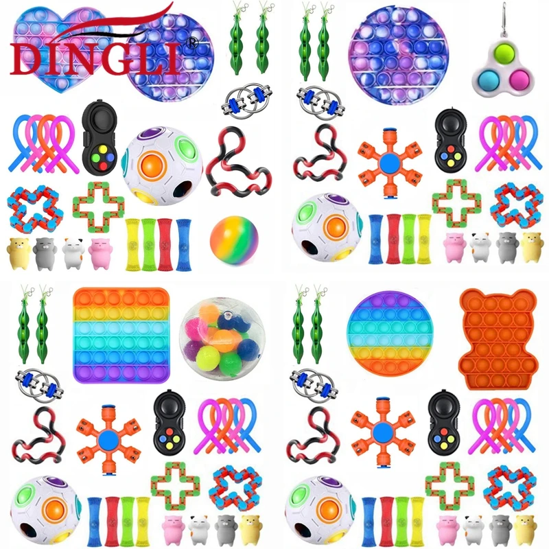Hot Fidget Reliver Stress Toys Set Push Pop Bubble Antistress Toys Adult Children Sensory Toy To Relieve Autism Dropshipping
Hot Fidget Reliver Stress Toys Set Push Pop Bubble Antistress Toys Adult Children Sensory Toy To Relieve Autism Dropshipping