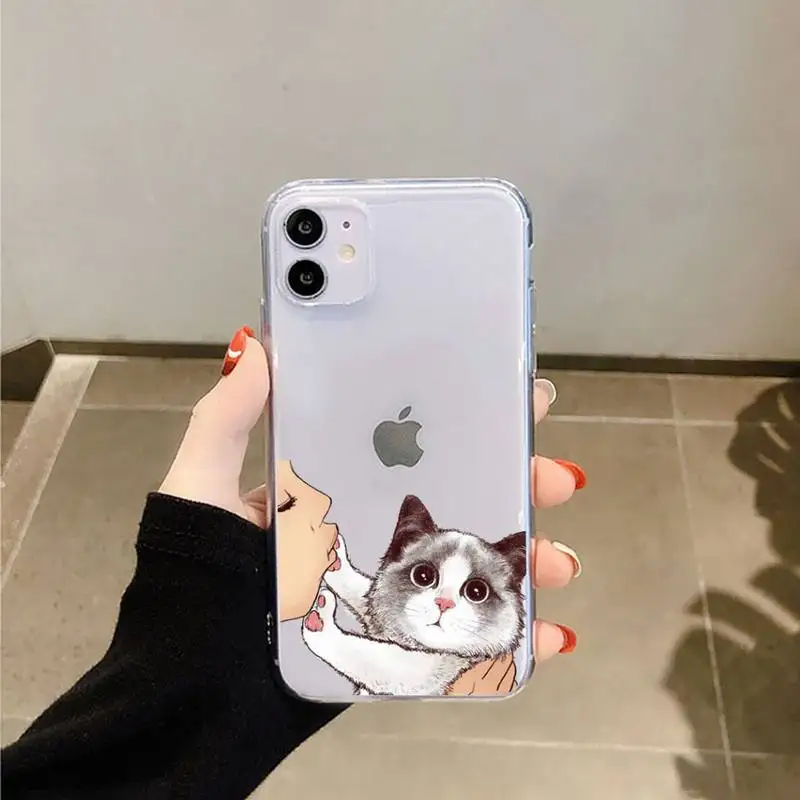 No Kisses cute Cat animal Phone Case Transparent for iPhone 6 7 8 11 12 s mini pro X XS XR MAX Plus
No Kisses cute Cat animal Phone Case Transparent for iPhone 6 7 8 11 12 s mini pro X XS XR MAX Plus