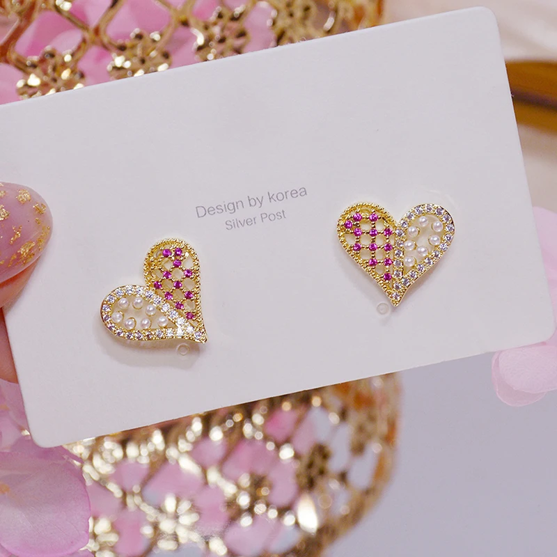 YDL Hot Sale Creativiry Hollow Pearl Heart Earrings for Women Zirconia Trendy High Quality Stud Earrring Daily Jewelry Gift
YDL Hot Sale Creativiry Hollow Pearl Heart Earrings for Women Zirconia Trendy High Quality Stud Earrring Daily Jewelry Gift