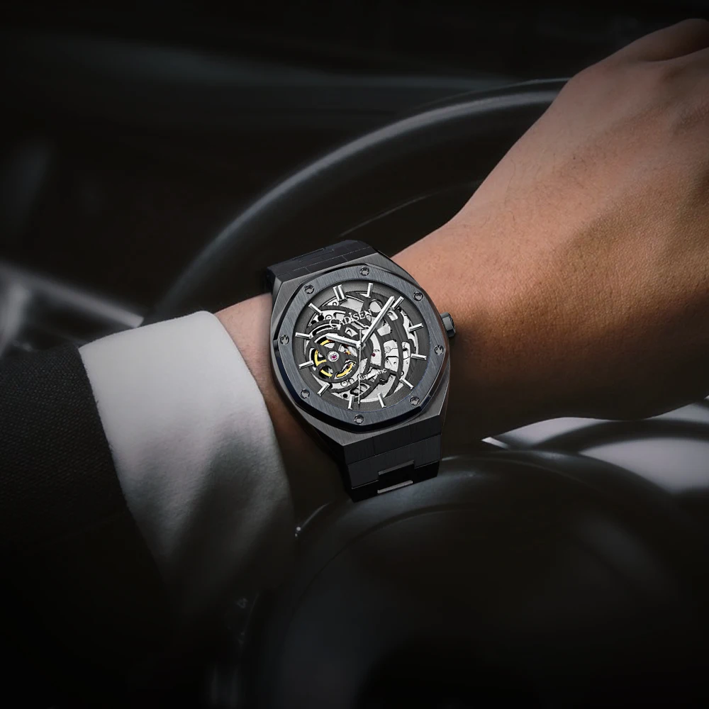 CADISEN Men Watch Luxury Skeleton Mechanical Automatic Sapphire 100M Waterproof Japan Movement Stainless Steel Male Wrist Watch
CADISEN Men Watch Luxury Skeleton Mechanical Automatic Sapphire 100M Waterproof Japan Movement Stainless Steel Male Wrist Watch