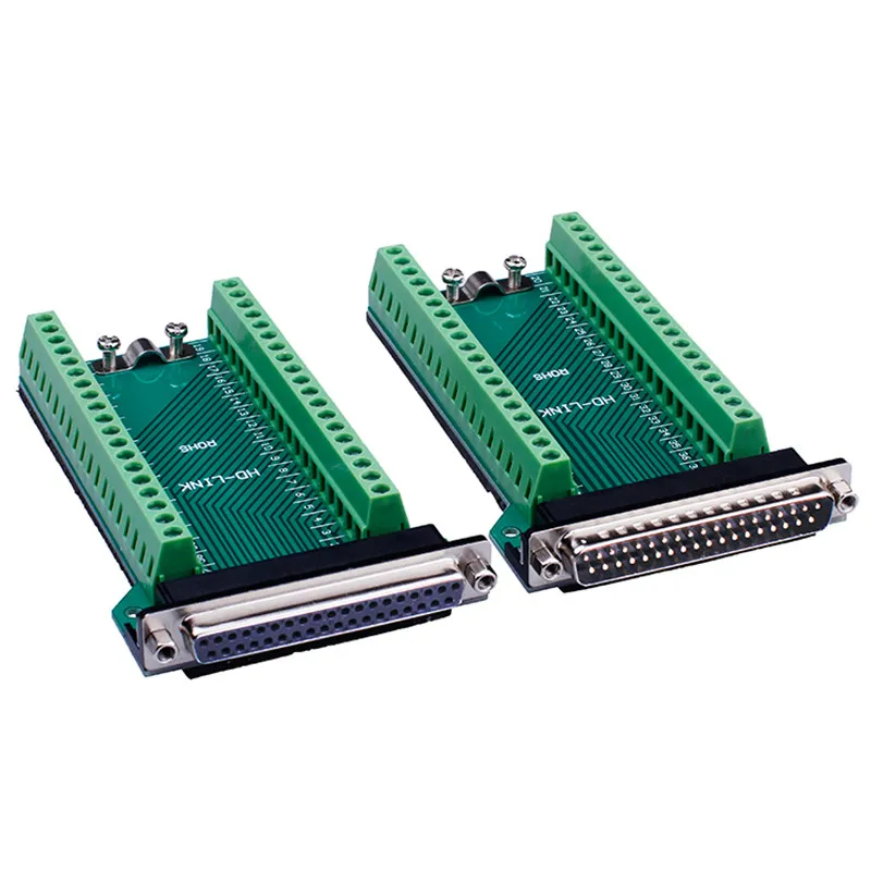 DB37 Female/Male Connector D-SUB 37 Pin Port Terminal Breakout Connector Solder-Free Adapter Terminal Connectors for DB Cable
DB37 Female/Male Connector D-SUB 37 Pin Port Terminal Breakout Connector Solder-Free Adapter Terminal Connectors for DB Cable