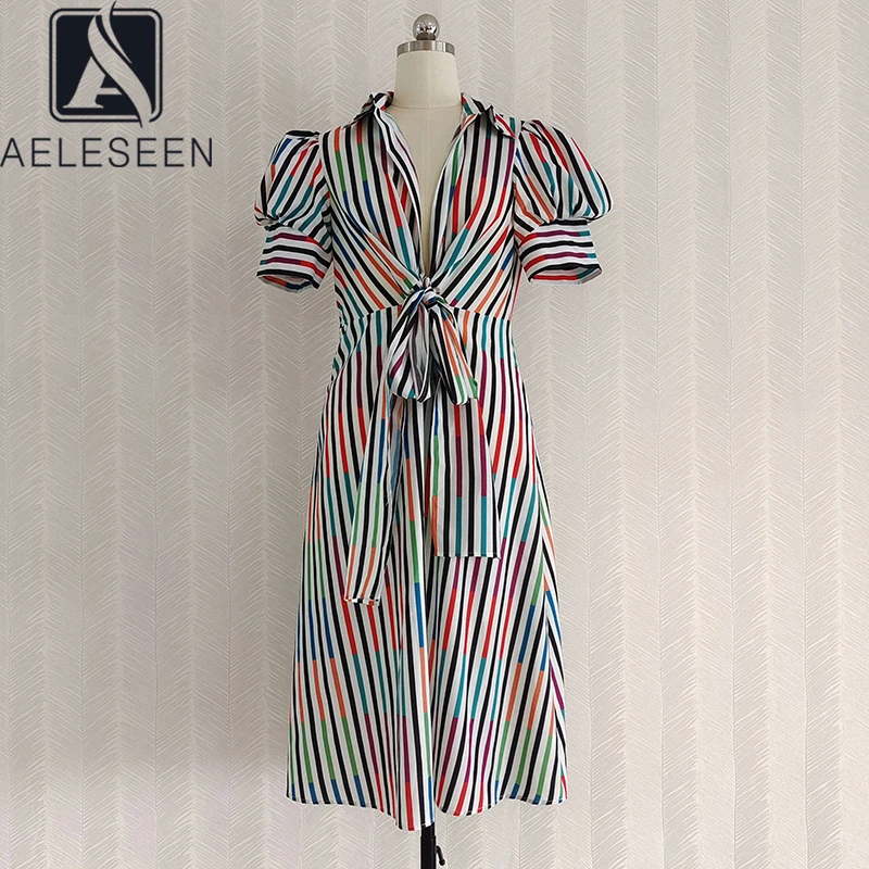 Женское подиумное платье AELESEEN, модное летнее платье с пышными рукавами и отложным поясом, элегантное платье миди с разноцветным принтом в п... 
Женское подиумное платье AELESEEN, модное летнее платье с пышными рукавами и отложным поясом, элегантное платье миди с разноцветным принтом в п...