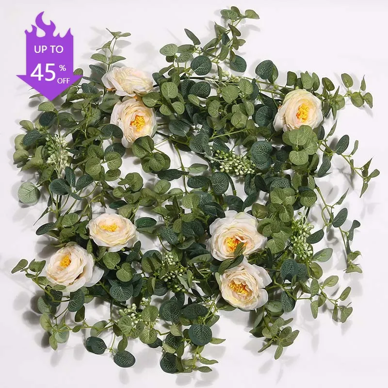 New Camellia with Berry Flower Vine Money Leaf Vine Simulation Eucalyptus Leaf Vine Eucalyptus Leaf Vine Wedding Decoration
New Camellia with Berry Flower Vine Money Leaf Vine Simulation Eucalyptus Leaf Vine Eucalyptus Leaf Vine Wedding Decoration