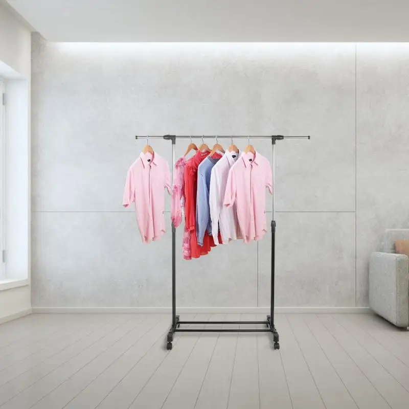 Adjustable Portable Stainless Steel Double Rail Clothes Garment Hanging Rack Display Satnd Organizer On Wheels Shoes Rack HWC
Adjustable Portable Stainless Steel Double Rail Clothes Garment Hanging Rack Display Satnd Organizer On Wheels Shoes Rack HWC