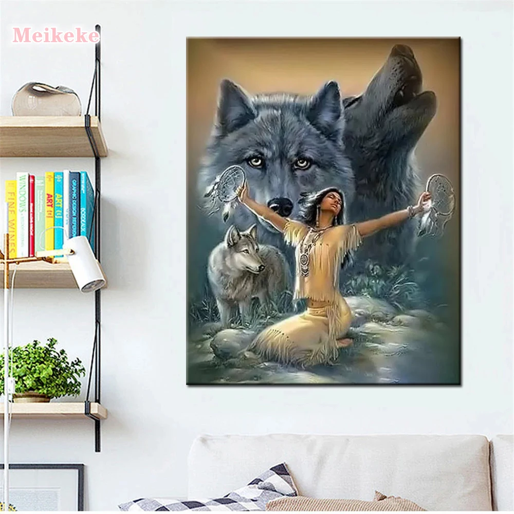 Алмазная 5d картина «сделай сам», ВОЛП, индийская мозаика, картины Стразы «индийские женщины и волк», украшение для дома, подарок
Алмазная 5d картина «сделай сам», ВОЛП, индийская мозаика, картины Стразы «индийские женщины и волк», украшение для дома, подарок