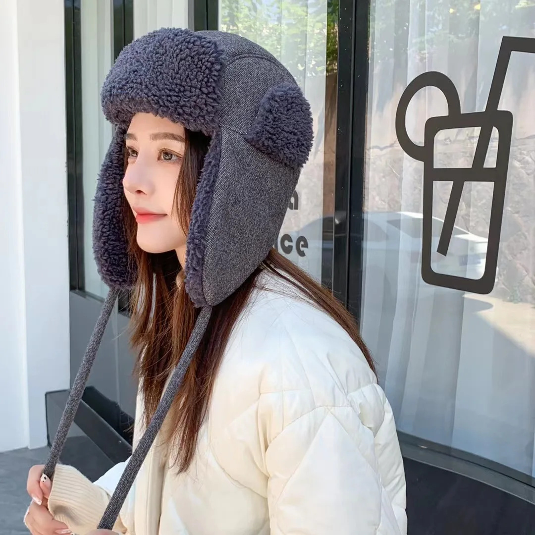Fashion Korean CamoFleece Bomber Hat Winter Warm Thicken Lovely Ushanka Fluffy Caps Outdoor Ear Protectors Frog Hats For Women
Fashion Korean CamoFleece Bomber Hat Winter Warm Thicken Lovely Ushanka Fluffy Caps Outdoor Ear Protectors Frog Hats For Women