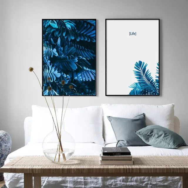Wall Art Canvas Painting Tropical Plant Blue Leaves Quotes Nordic Fashion Pictures For Living Room Bedroom Modern Home Decor
Wall Art Canvas Painting Tropical Plant Blue Leaves Quotes Nordic Fashion Pictures For Living Room Bedroom Modern Home Decor