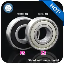 10pcs ball bearing 6000-2RS 6000ZZ Rubber cap/Metal cap Motor bearing Deep groove ball bearing made in china