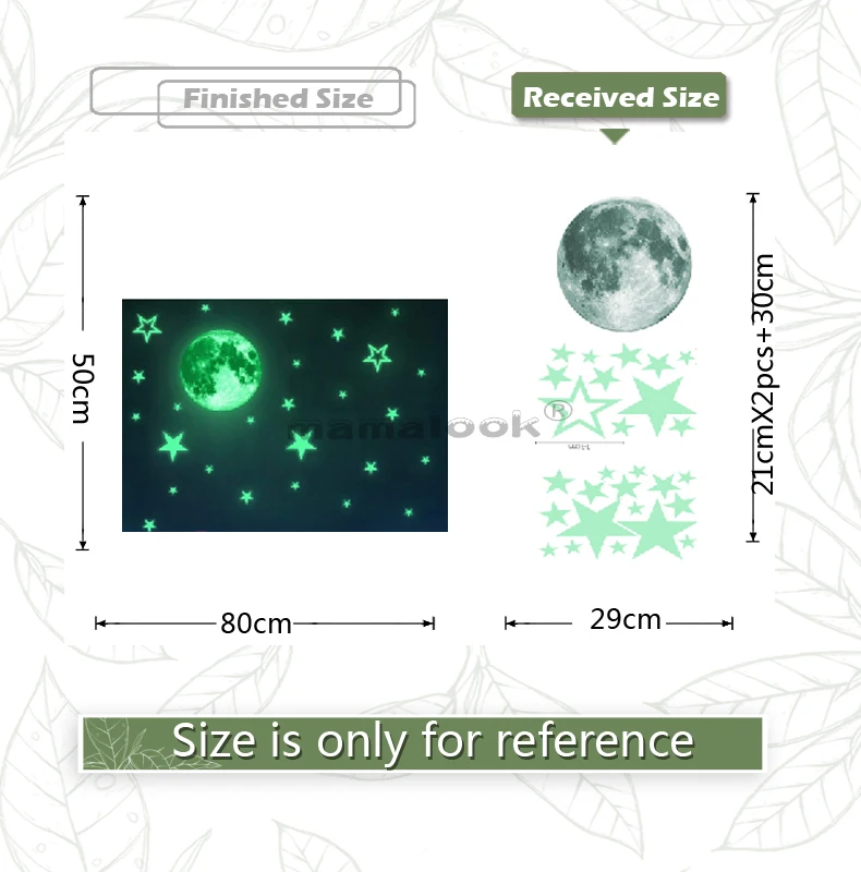 Luminous Moon Stars Combination 3D Wall Sticker For Bedroom Living Room Home Decorative Kids Room Glow In Dark Stickers
Luminous Moon Stars Combination 3D Wall Sticker For Bedroom Living Room Home Decorative Kids Room Glow In Dark Stickers