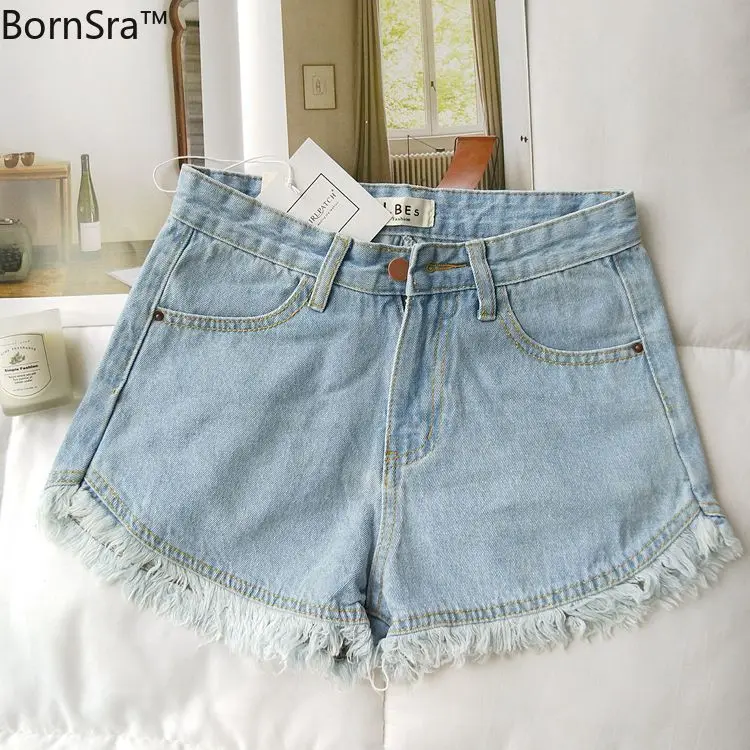BornSra High Waist Denim Shorts 2020 Summer Plus Size Pocket Tassel Hole Ripped jeans Short Female Femme Short Pants Women
BornSra High Waist Denim Shorts 2020 Summer Plus Size Pocket Tassel Hole Ripped jeans Short Female Femme Short Pants Women