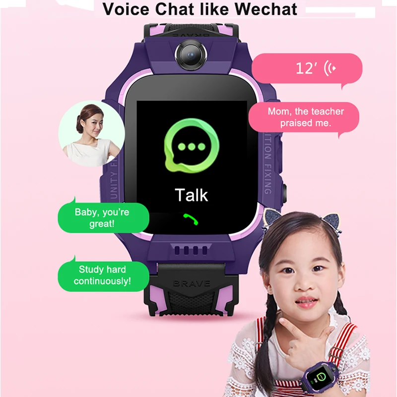 Детские Смарт-часы Q19 Водонепроницаемые с функцией звонков телефона определение