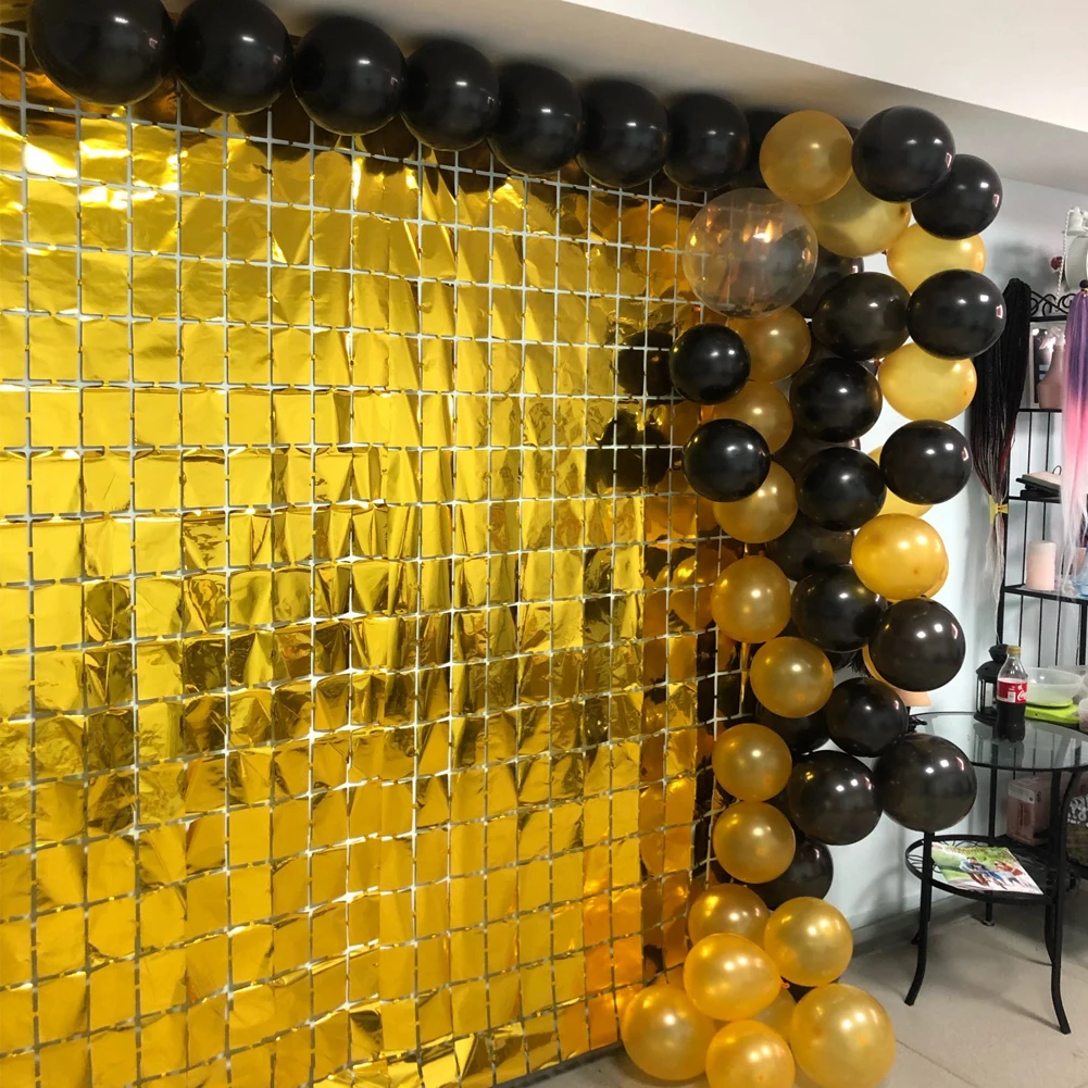 2Pcs 2m Length Sequin Wall Backdrop Panels Shimmer Curtain Wall for Wedding Anniversary Birthday Party Home Decor Gold/Silver
2Pcs 2m Length Sequin Wall Backdrop Panels Shimmer Curtain Wall for Wedding Anniversary Birthday Party Home Decor Gold/Silver