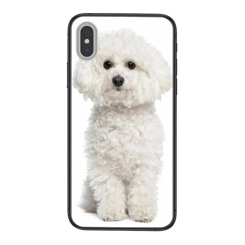 Очень дешевый бишон фризе Собака Щенок Черный Премиум красивый чехол 3D Etui для Huawei
