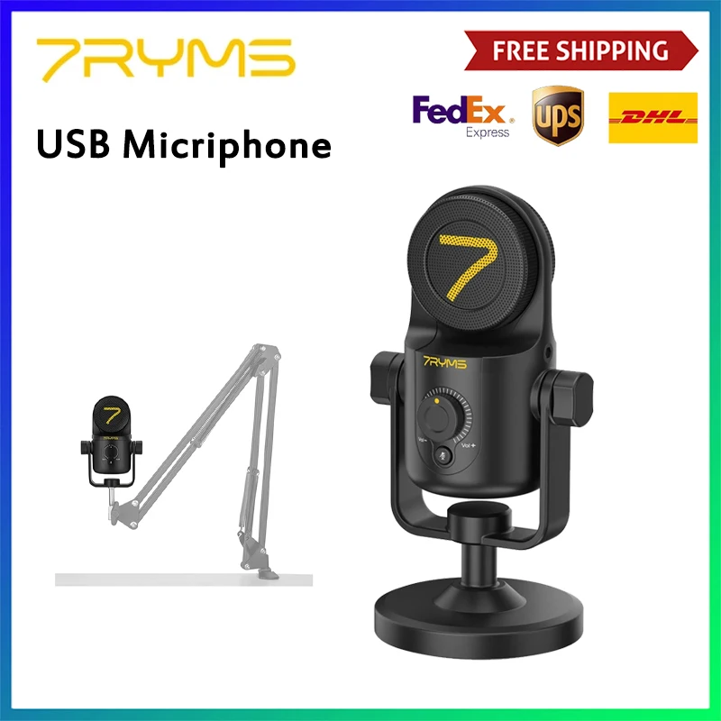 7RYMS USB Microphone for Recording Live Streaming Gaming SR-USB MINI Professional PC Condenser Recording Microphone
7RYMS USB Microphone for Recording Live Streaming Gaming SR-USB MINI Professional PC Condenser Recording Microphone