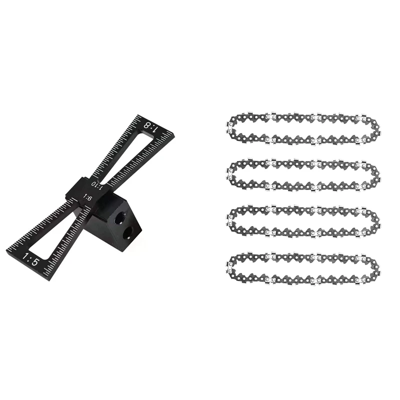 Dovetail Jig Marking Gauge Template 1:5 1:6 1:8 And 1:10 Locator Tool With 4Pcs 4 Inch Cordless Electric Chainsaw Chain
Dovetail Jig Marking Gauge Template 1:5 1:6 1:8 And 1:10 Locator Tool With 4Pcs 4 Inch Cordless Electric Chainsaw Chain