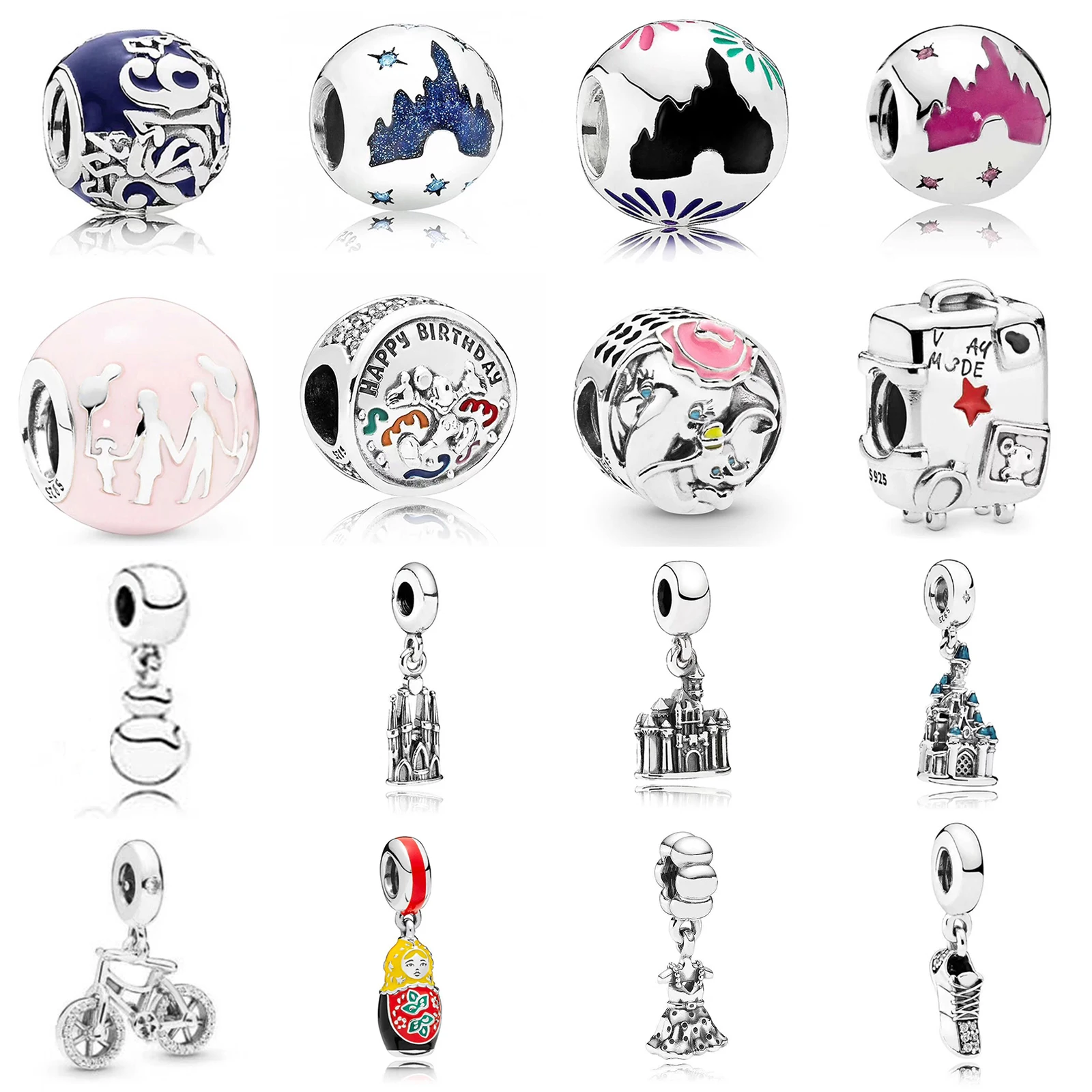 2019 NEW 100% 925 Silver Lovely Bicycle Romantic Valentine's Day Charm Gift Snowflake Castle Beaded Limited Edition Collection
2019 NEW 100% 925 Silver Lovely Bicycle Romantic Valentine's Day Charm Gift Snowflake Castle Beaded Limited Edition Collection