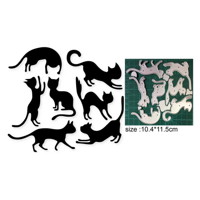 Cartoon Animal Cats Metal Cutting Die Stencil Template for DIY Embossing Paper Album Gift Cards Making Dies Scrapbooking
Cartoon Animal Cats Metal Cutting Die Stencil Template for DIY Embossing Paper Album Gift Cards Making Dies Scrapbooking